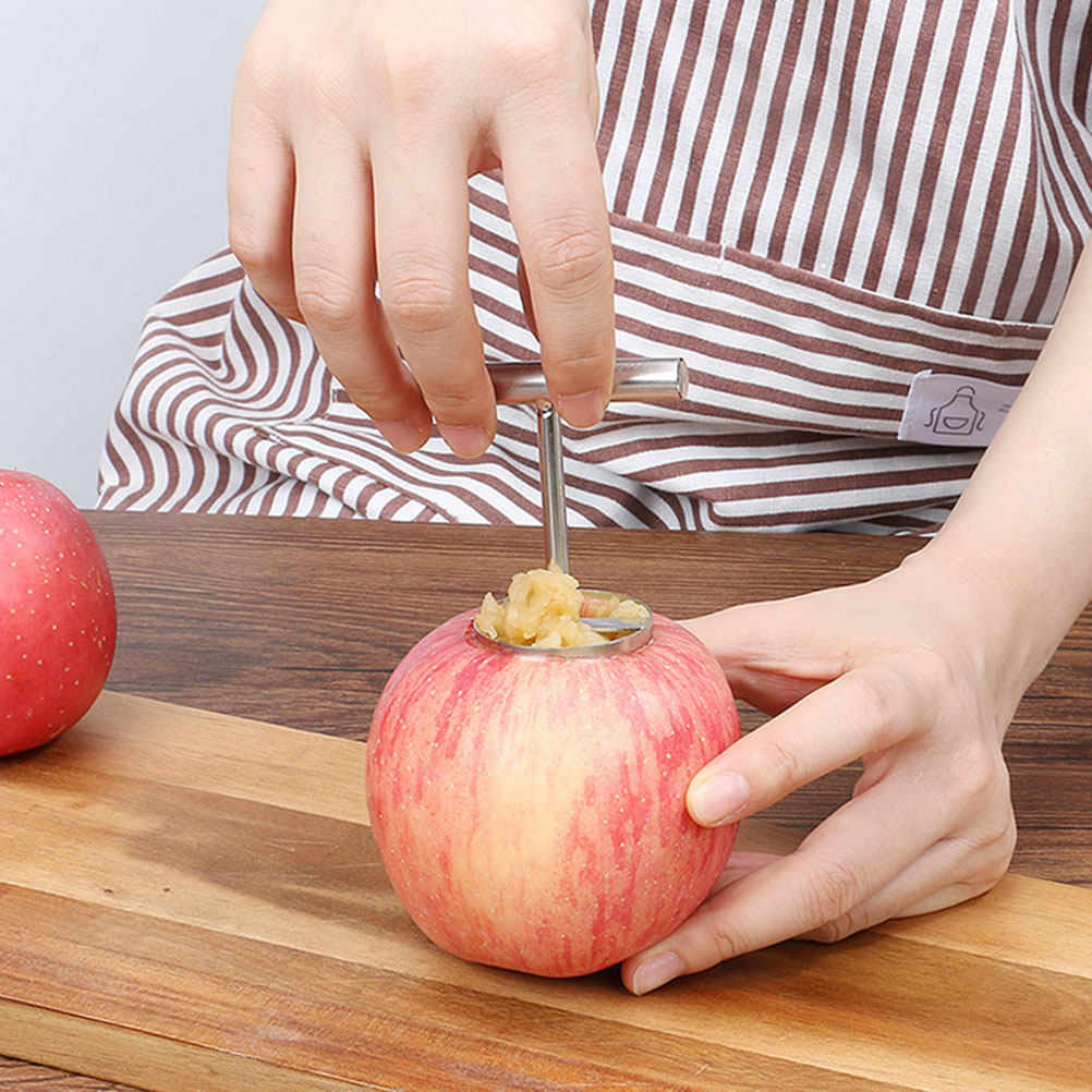 Cherry Pitter Tool - 2Pcs Fruit Corer Stainless Steel Pear