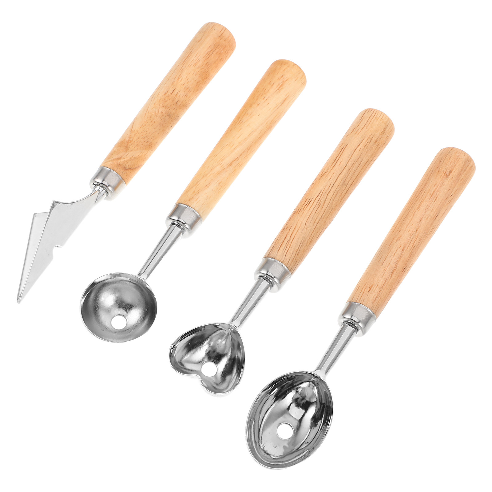 Cherry Pitter Tool - 1Set Melon Baller Scoop Stainless Steel
