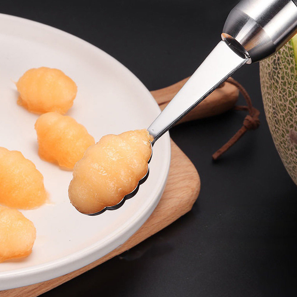 Cherry Pitter Tool - 1Pcs Stainless Steel Fruit Scoop Ball