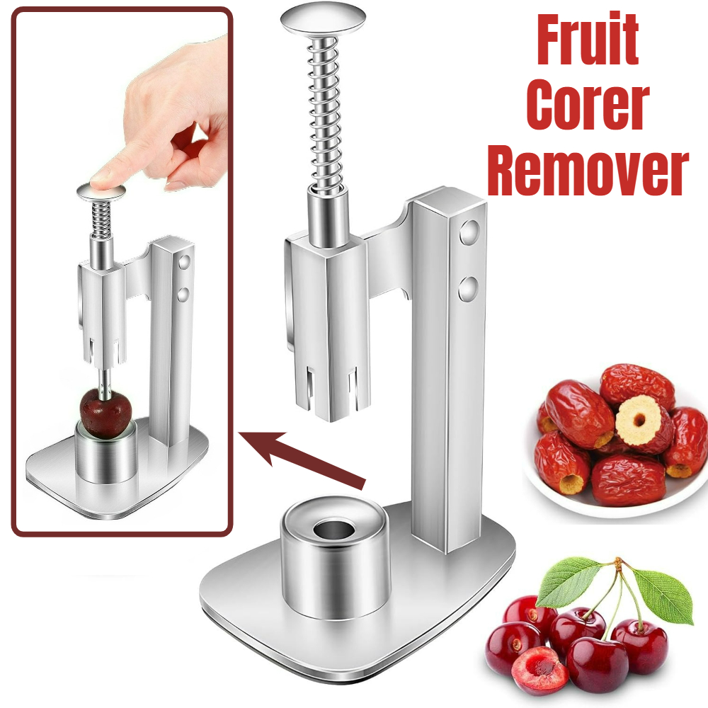 Cherry Pitter Tool - 304 Stainless Steel Fruit Corer, Pit