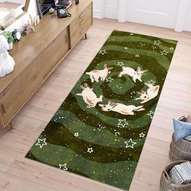 Kitchen Gadgets Green - Cute Green Starry Rabbit Non-slip Soft