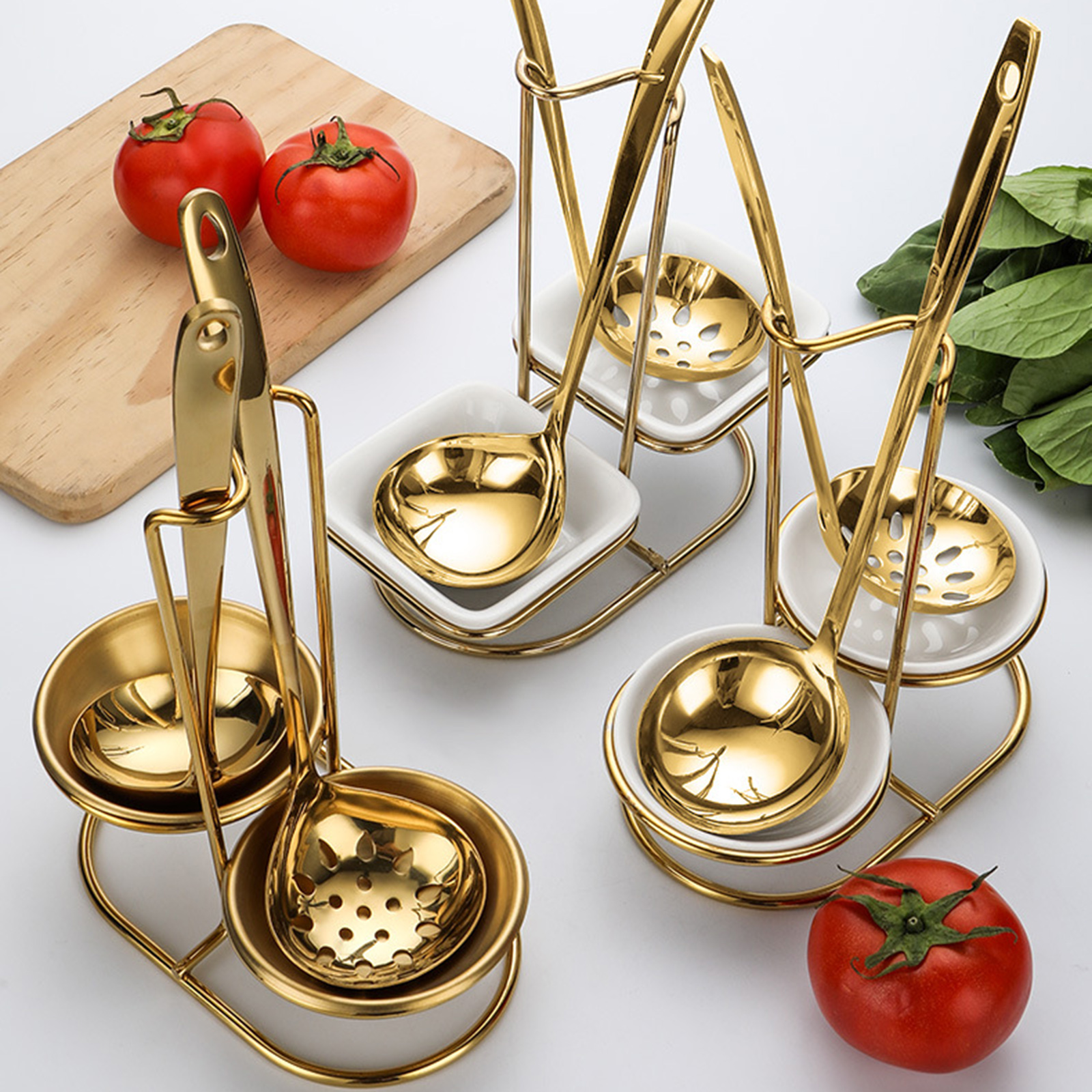 Healthy Kitchen Gadgets - Slotted Spoon Portable Whisk Vertical Multifunctional