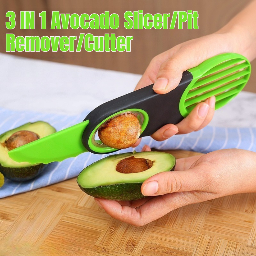 Avocado Slicer Tool - 3-in-1 Avocado Slicer Tool Stainless Steel