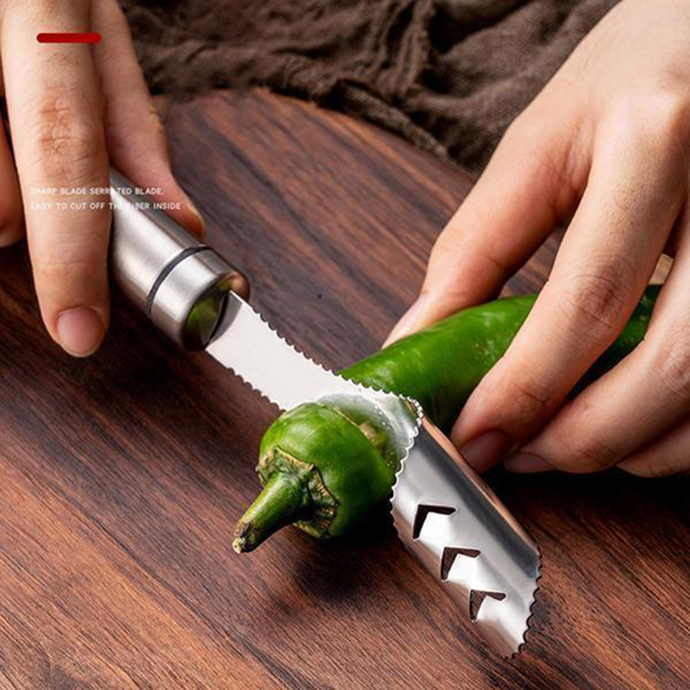 Portable Chili Pepper Core Rem - Kitchen Gadgets Green 评论和价格