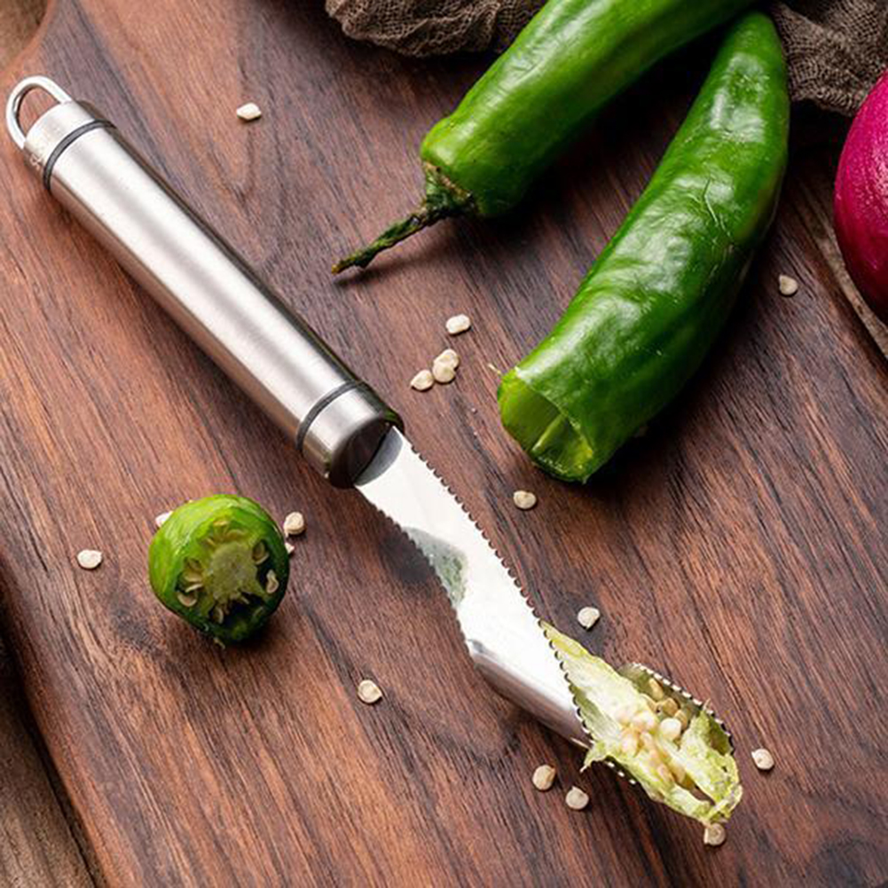 Portable Chili Pepper Core Rem - Kitchen Gadgets Green 评论和价格