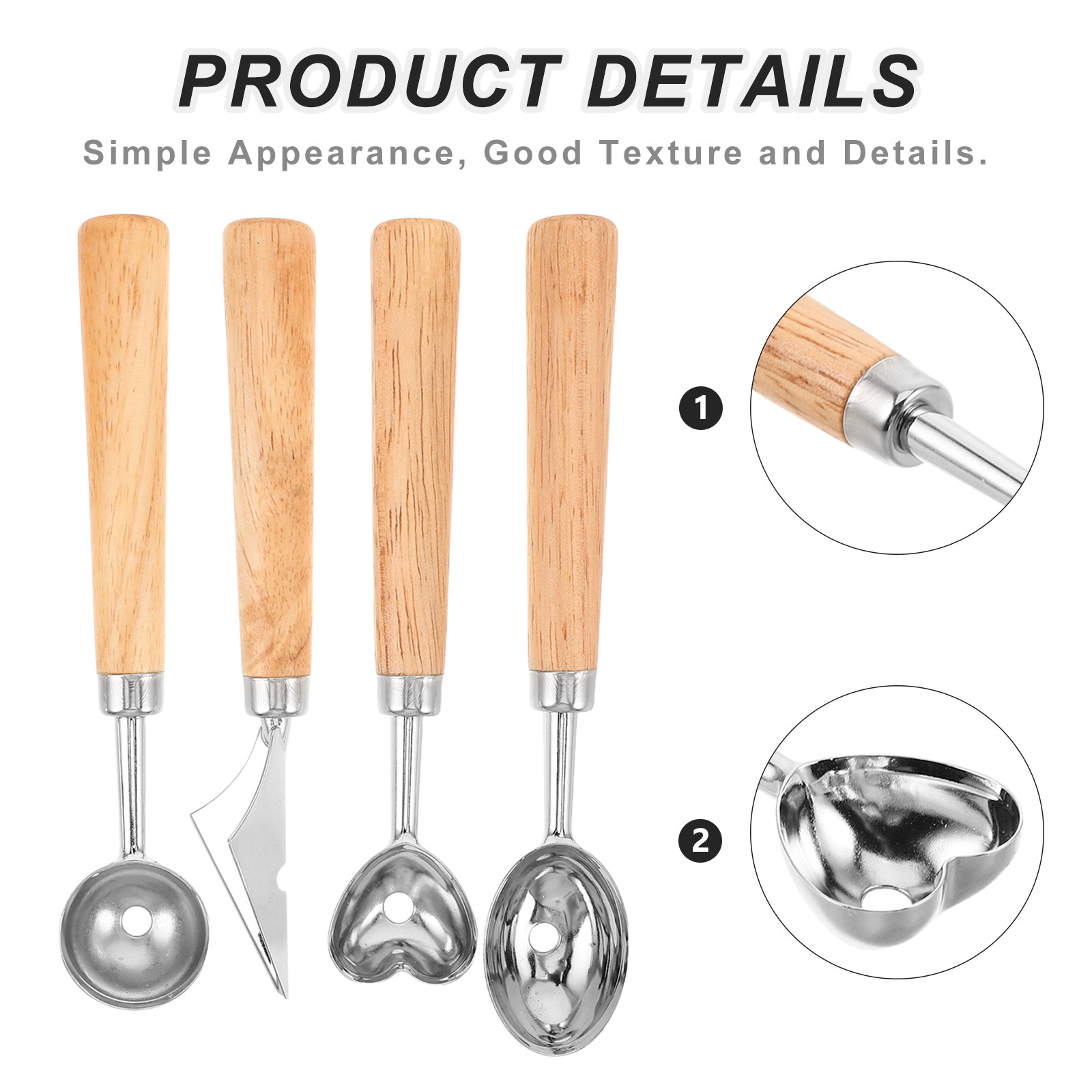 1Set Melon Baller Scoop Stainl - Cherry Pitter Tool 评论和价格