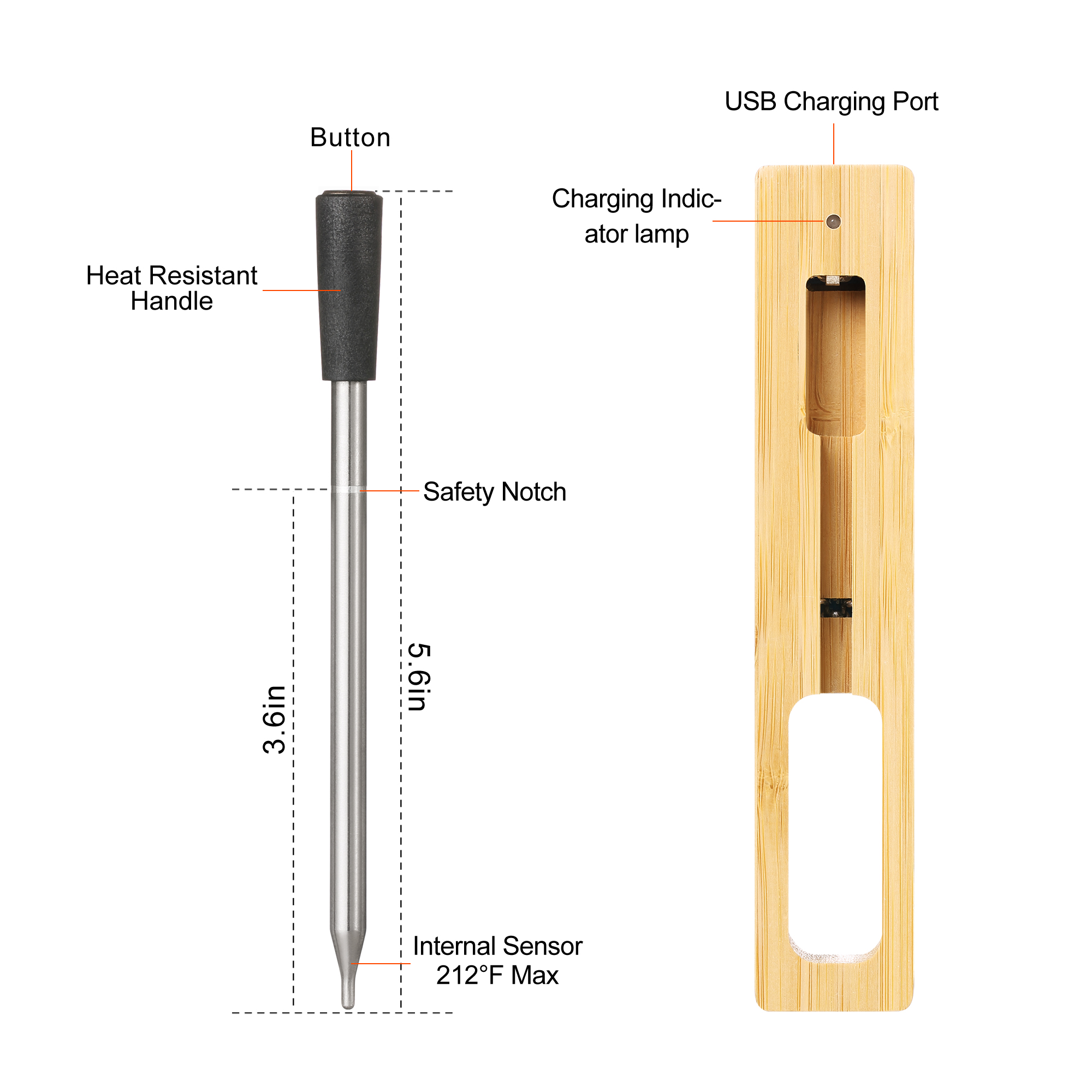 Newest Wireless Meat Food Ther - Kitchen Gadgets List 评论和价格