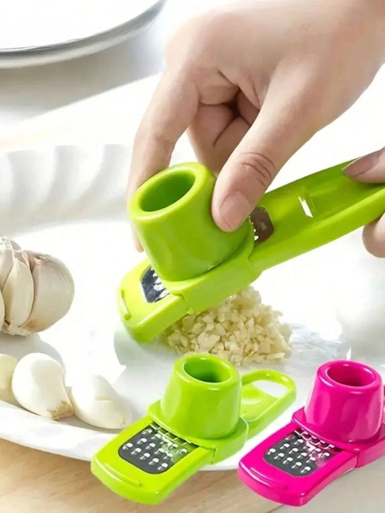 1/2pc Mini Garlic Grinder Crea - Kitchen Gadgets Green 评论和价格