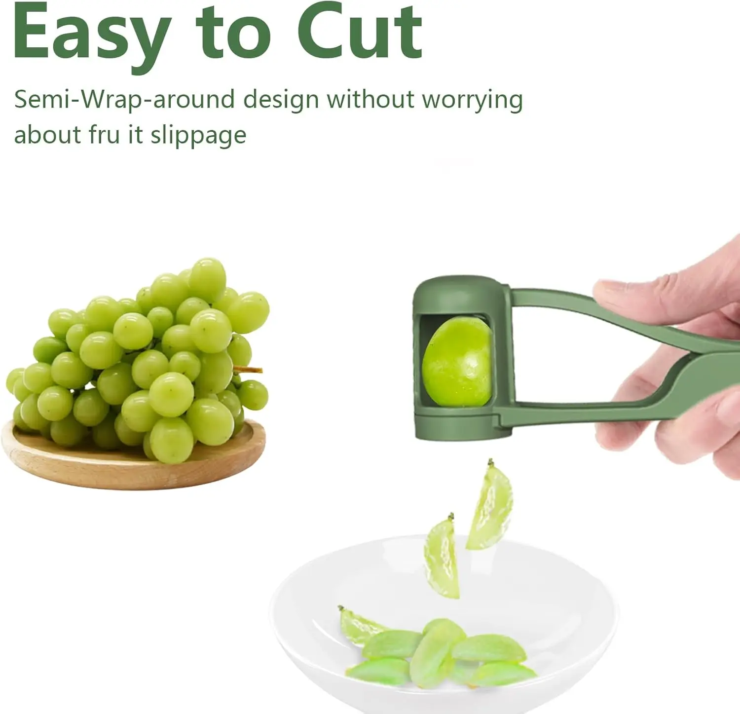 Green Grape Cutter for Toddler - Kitchen Gadgets Green 评论和价格