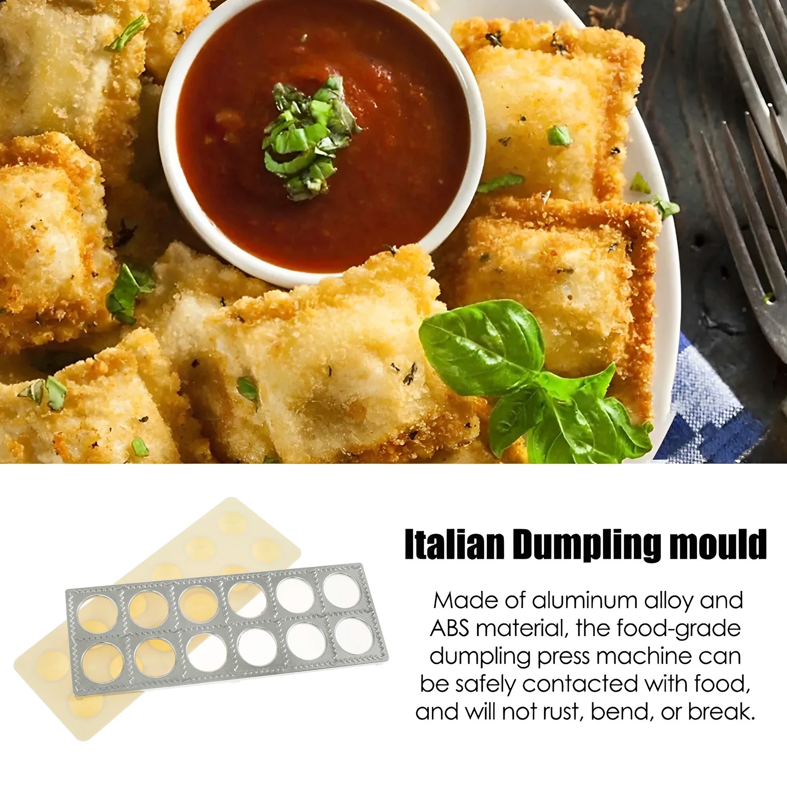 Dumpling Mold 12 Holes Ravioli - Kitchen Gadgets List 评论和价格