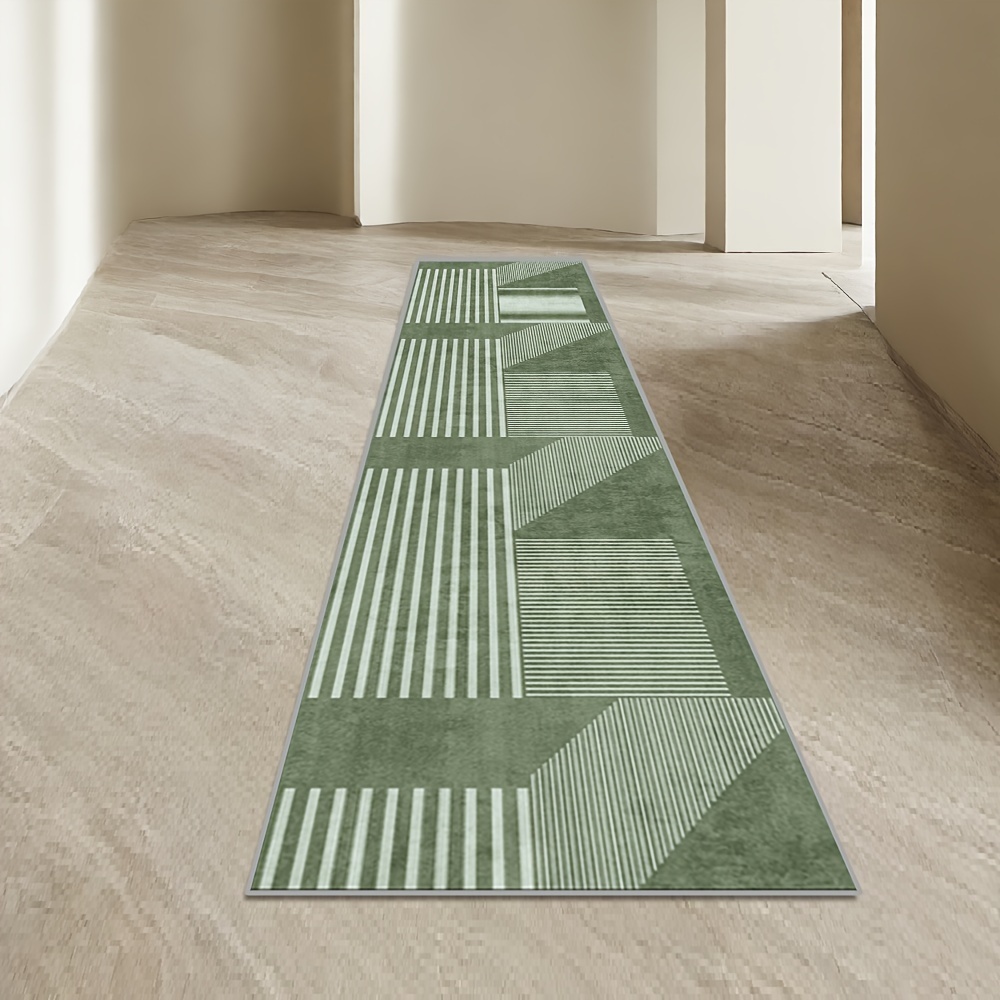 VIKAMA Striped Green Carpet Ki - Kitchen Gadgets Green 评论和价格