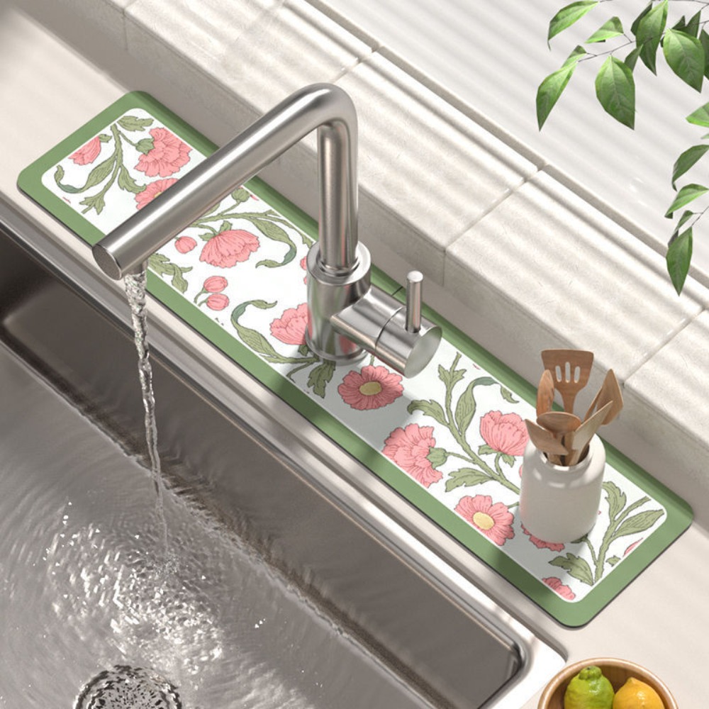 Splash Faucet Draining Mat Dur - Kitchen Gadgets Needed 评论和价格