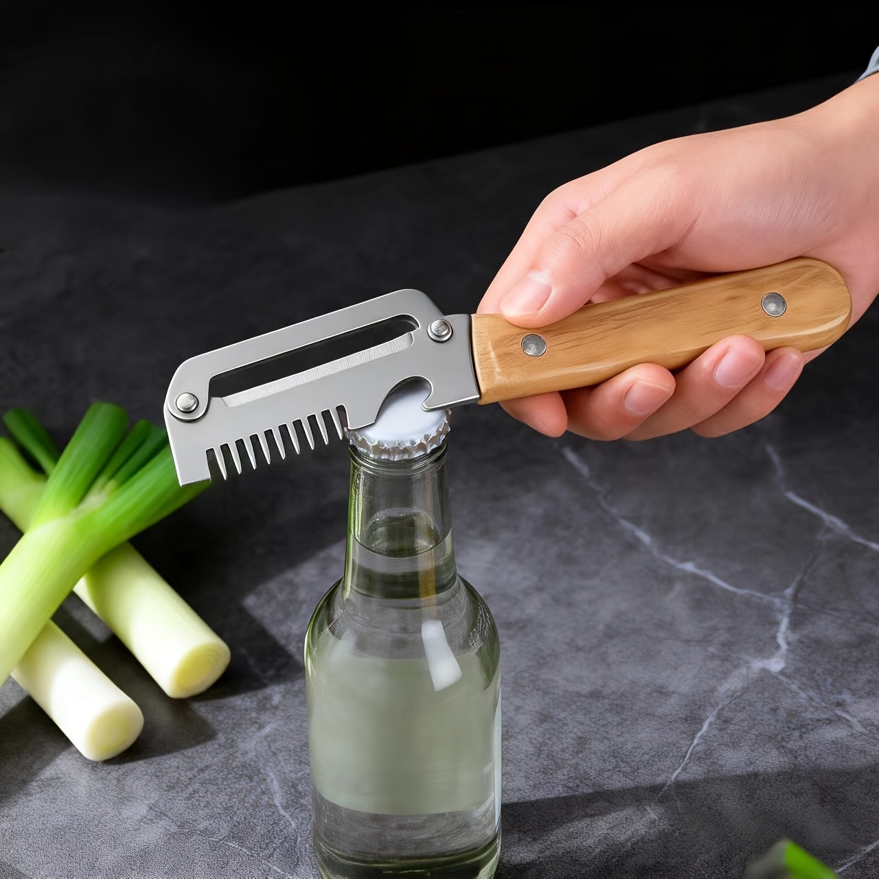 2-Piece Set of 3-in-1 Multifun - Kitchen Gadgets Green 评论和价格