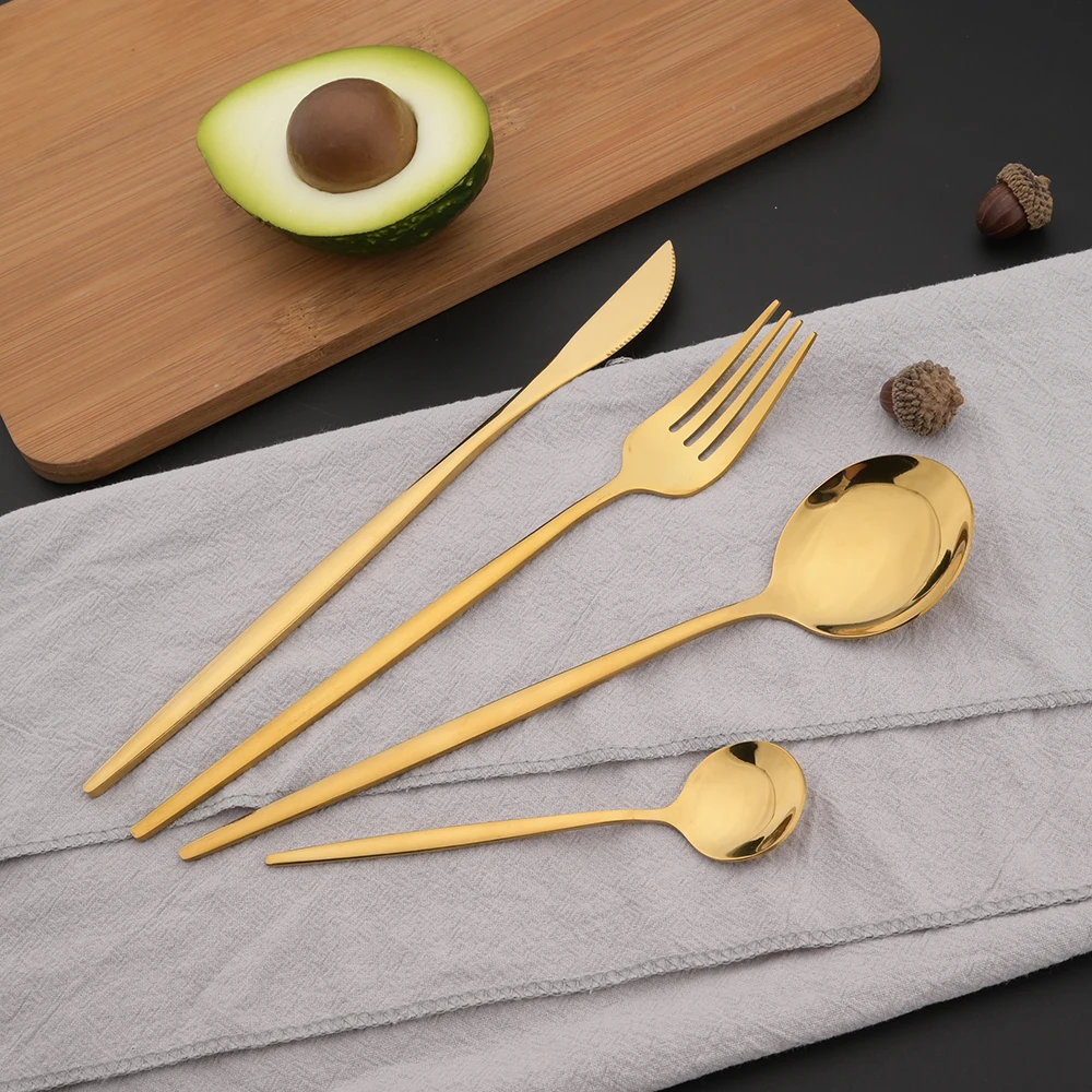 16Pcs Green Gold Dinnerware St - Kitchen Gadgets Green 评论和价格