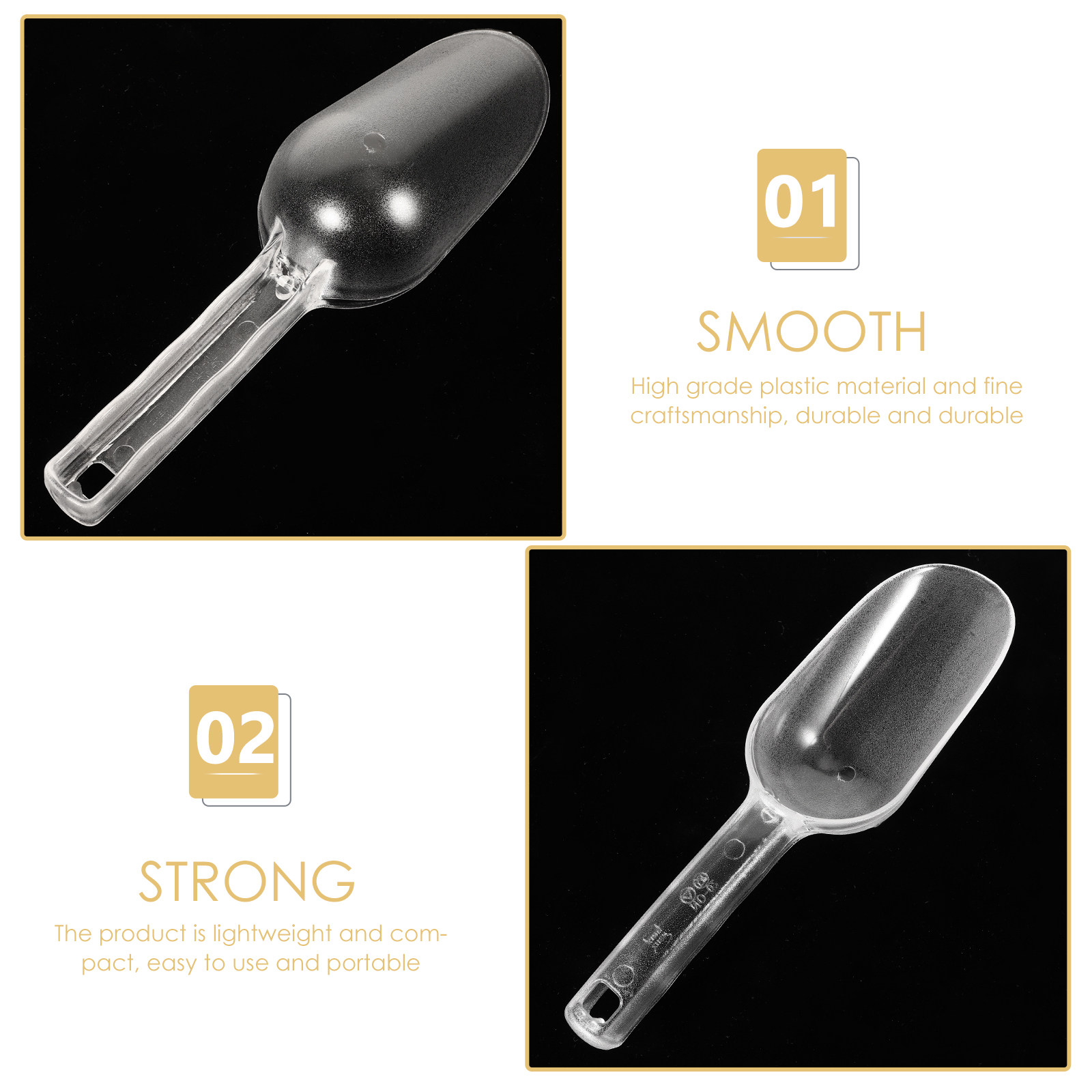 2pcs Plastic Ice Scoop Transpa - Cherry Pitter Tool 评论和价格